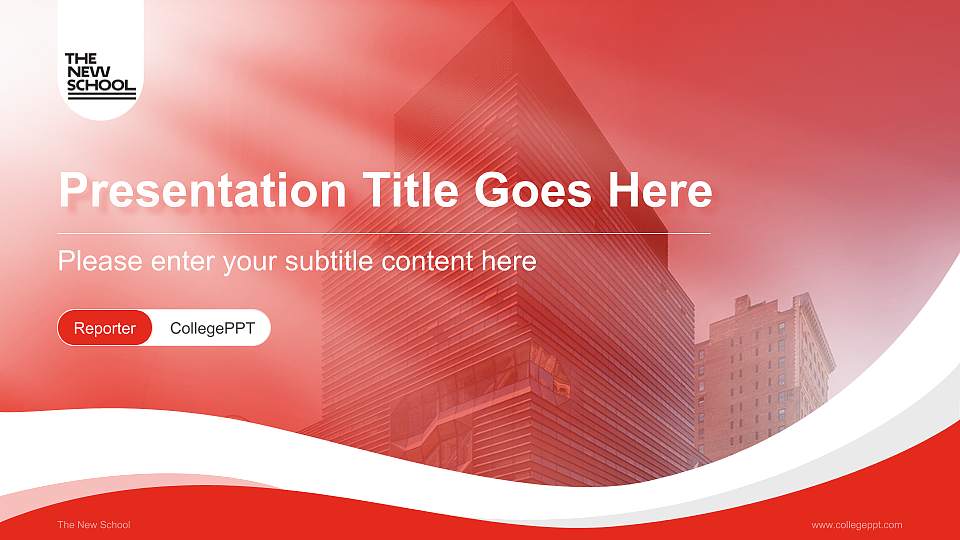The New School Lecture Sharing and Networking Event PPT Template16:9 ratio PPT effect preview image