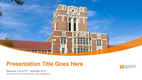 The University of Tennessee-Knoxville Course/Courseware Creation PPT Template