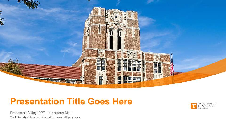 The University of Tennessee-Knoxville Course/Courseware Creation PPT Template16:9 ratio PPT effect preview image