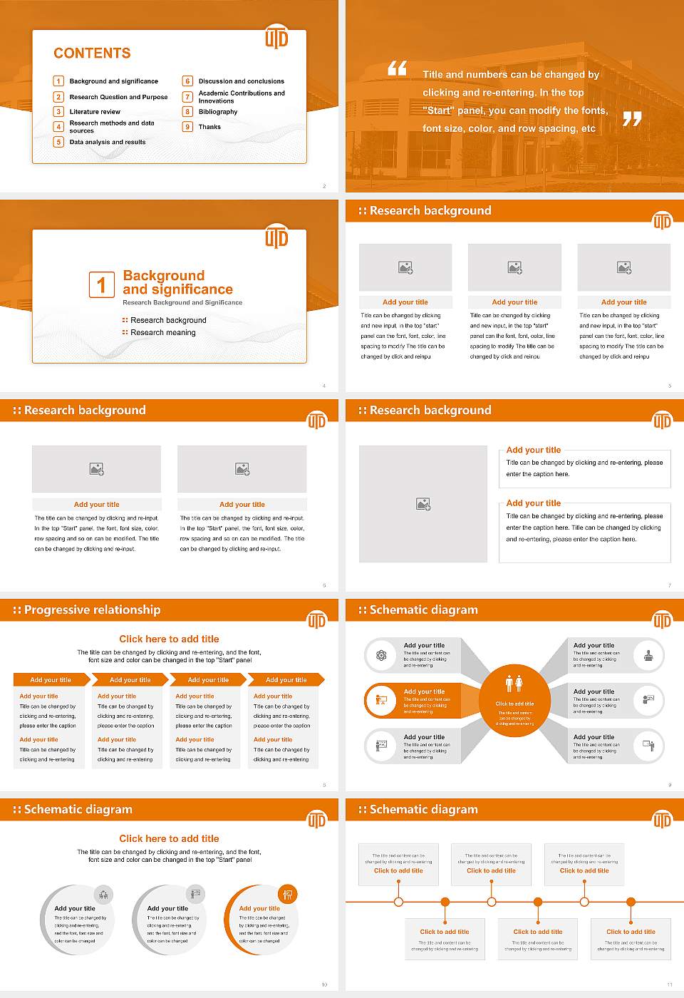 The University of Texas at Dallas Graduation Thesis Defense PPT Template16:9 ratio PPT effect preview image2