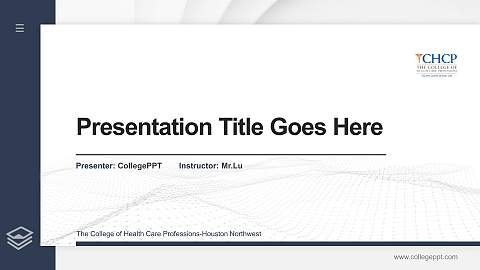 The College of Health Care Professions-Houston Northwest Thesis Proposal/Graduation Defense PPT Template