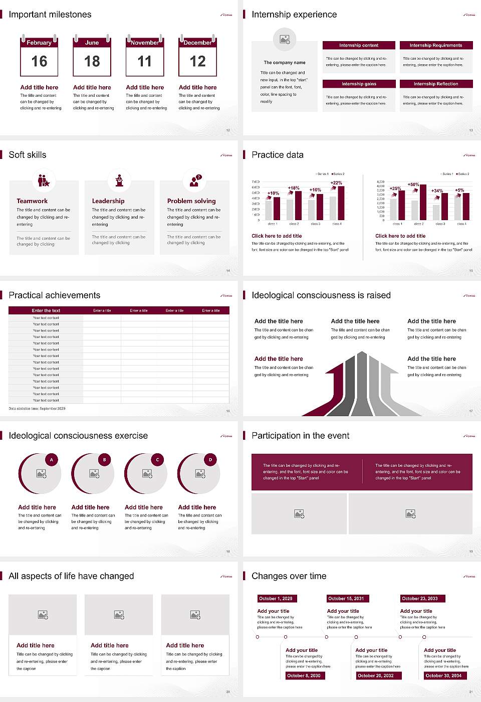 University of Montana National Scholarship Defense PPT Template16:9 ratio PPT effect preview image3