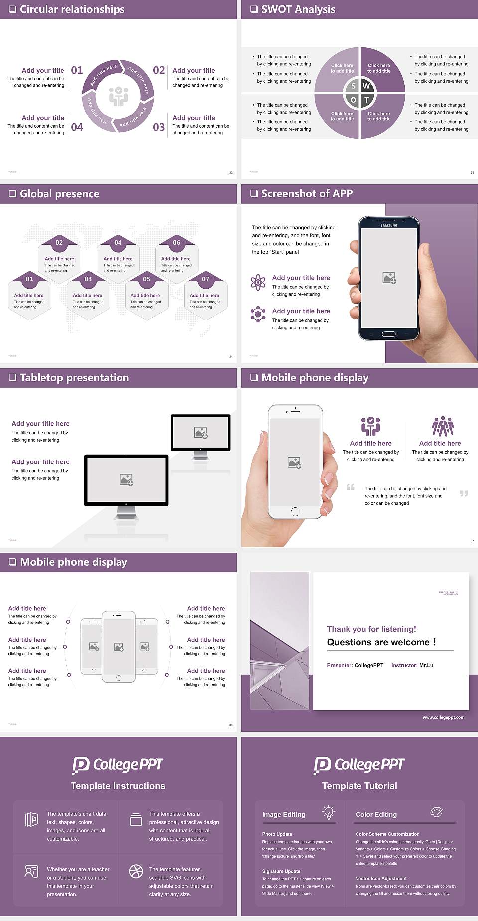 The College of Idaho General Purpose PPT Template4:3 ratio PPT effect preview image5