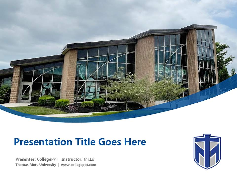 Thomas More University Course/Courseware Creation PPT Template4:3 ratio PPT effect preview image5