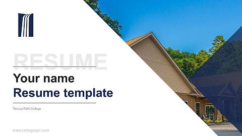 Toccoa Falls College Resume PPT Template