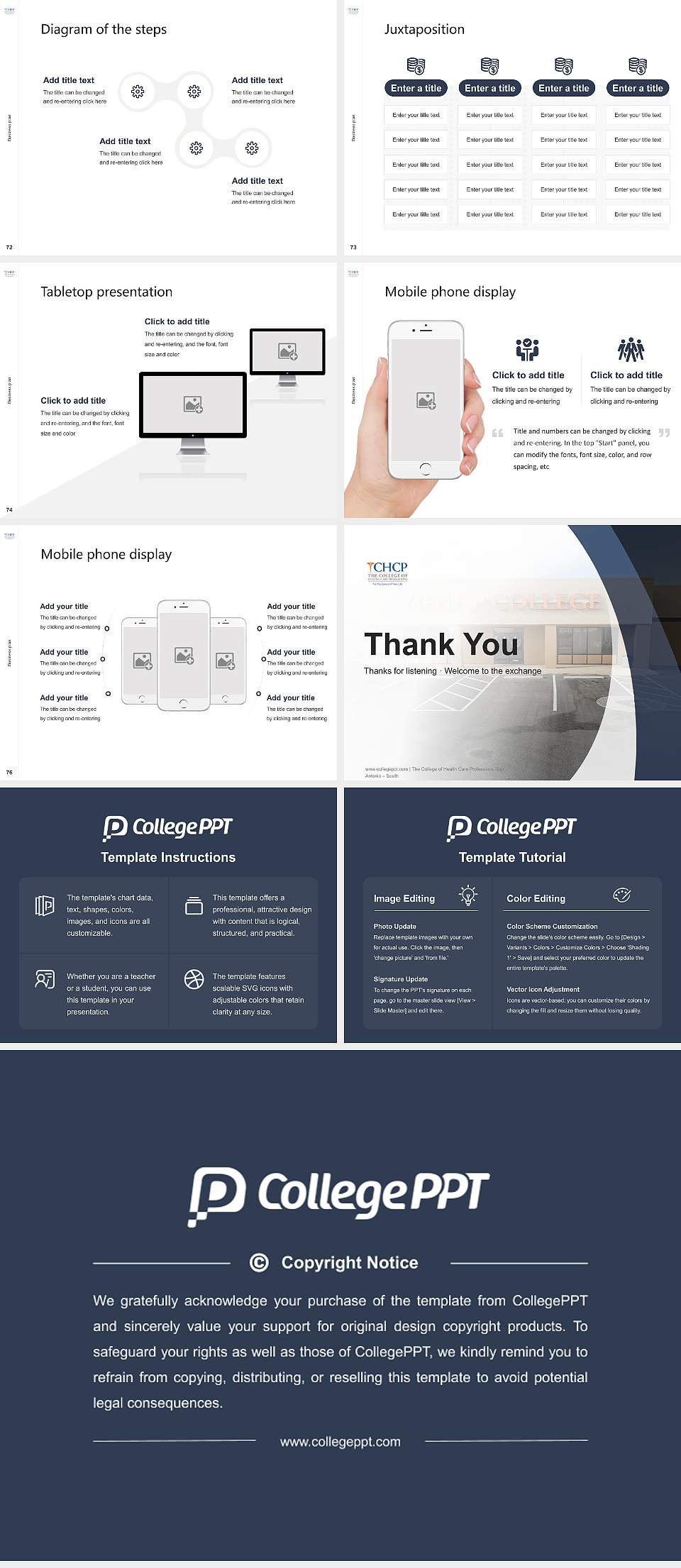 The College of Health Care Professions-San Antonio – South Competition/Entrepreneurship Contest PPT Template4:3 ratio PPT effect preview image9