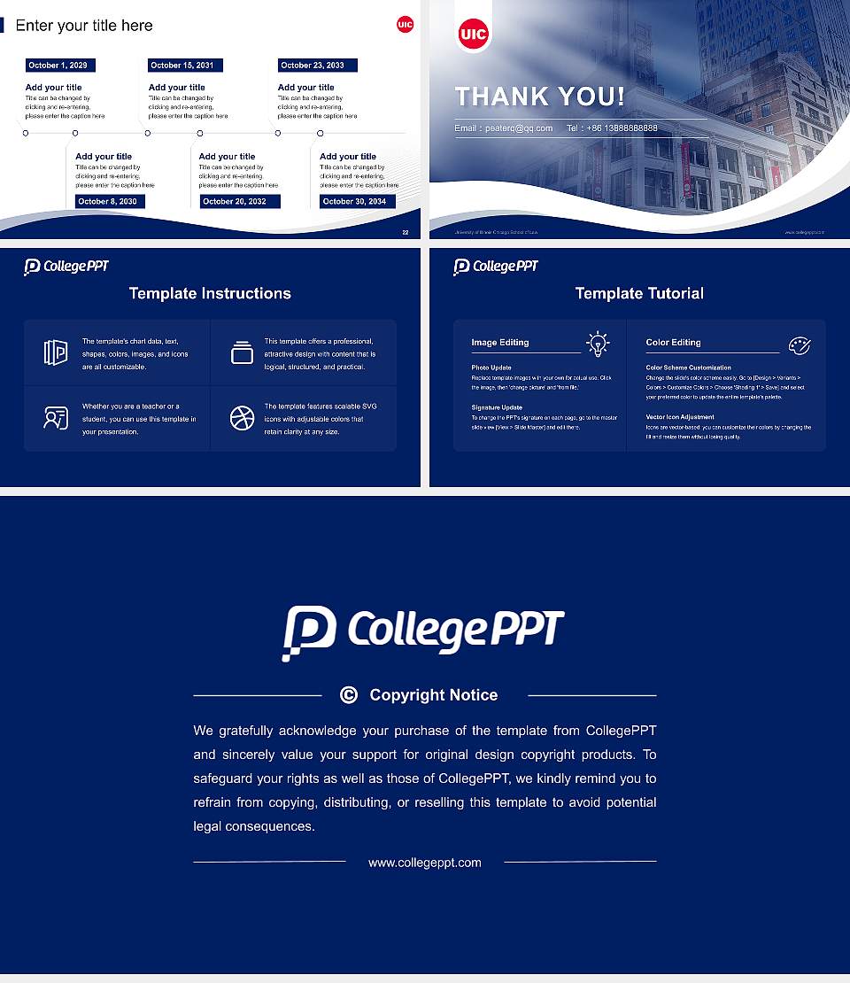 University of Illinois Chicago School of Law Lecture Sharing and Networking Event PPT Template16:9 ratio PPT effect preview image4