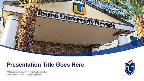 Touro University Nevada Course/Courseware Creation PPT Template