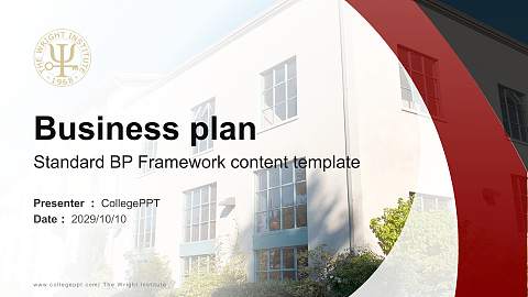 The Wright Institute Competition/Entrepreneurship Contest PPT Template