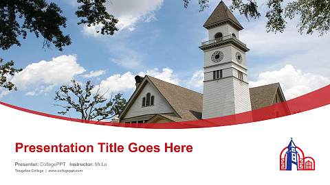 Tougaloo College Course/Courseware Creation PPT Template