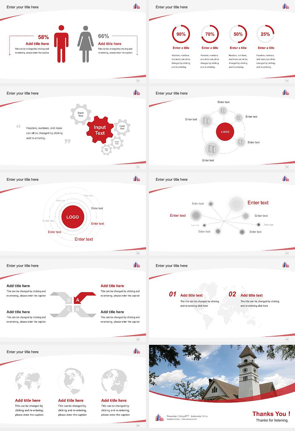 Tougaloo College Course/Courseware Creation PPT Template16:9 ratio PPT effect preview image4