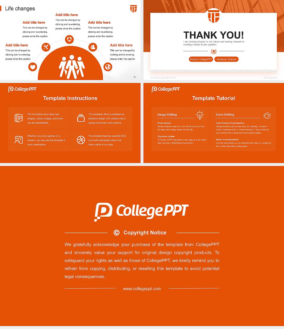 The University of Texas Permian Basin National Scholarship Defense PPT Template16:9 ratio PPT effect preview image4