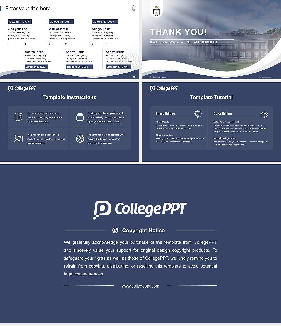 The College of New Jersey Lecture Sharing and Networking Event PPT Template16:9 ratio PPT effect preview image4