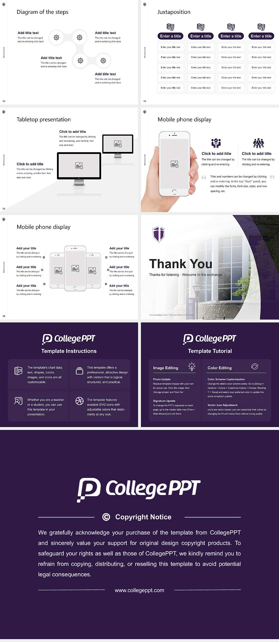 Trevecca Nazarene University Competition/Entrepreneurship Contest PPT Template4:3 ratio PPT effect preview image9