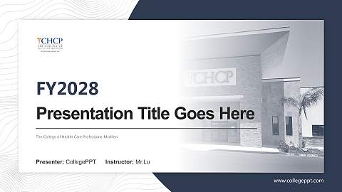 The College of Health Care Professions-McAllen Academic Presentation/Research Findings Report PPT Template