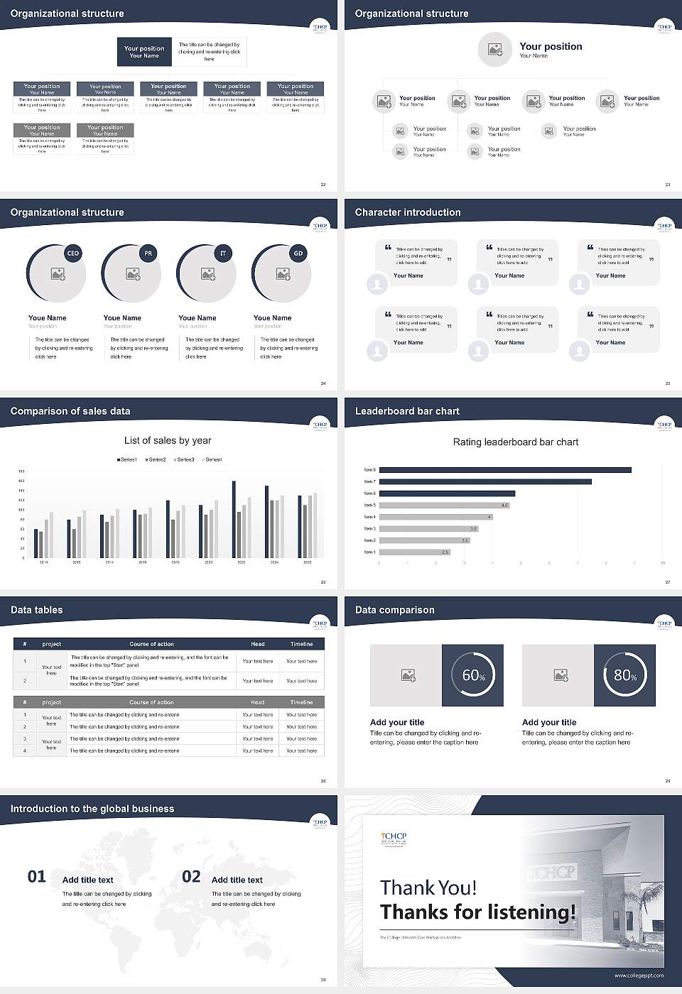 The College of Health Care Professions-McAllen Academic Presentation/Research Findings Report PPT Template16:9 ratio PPT effect preview image4