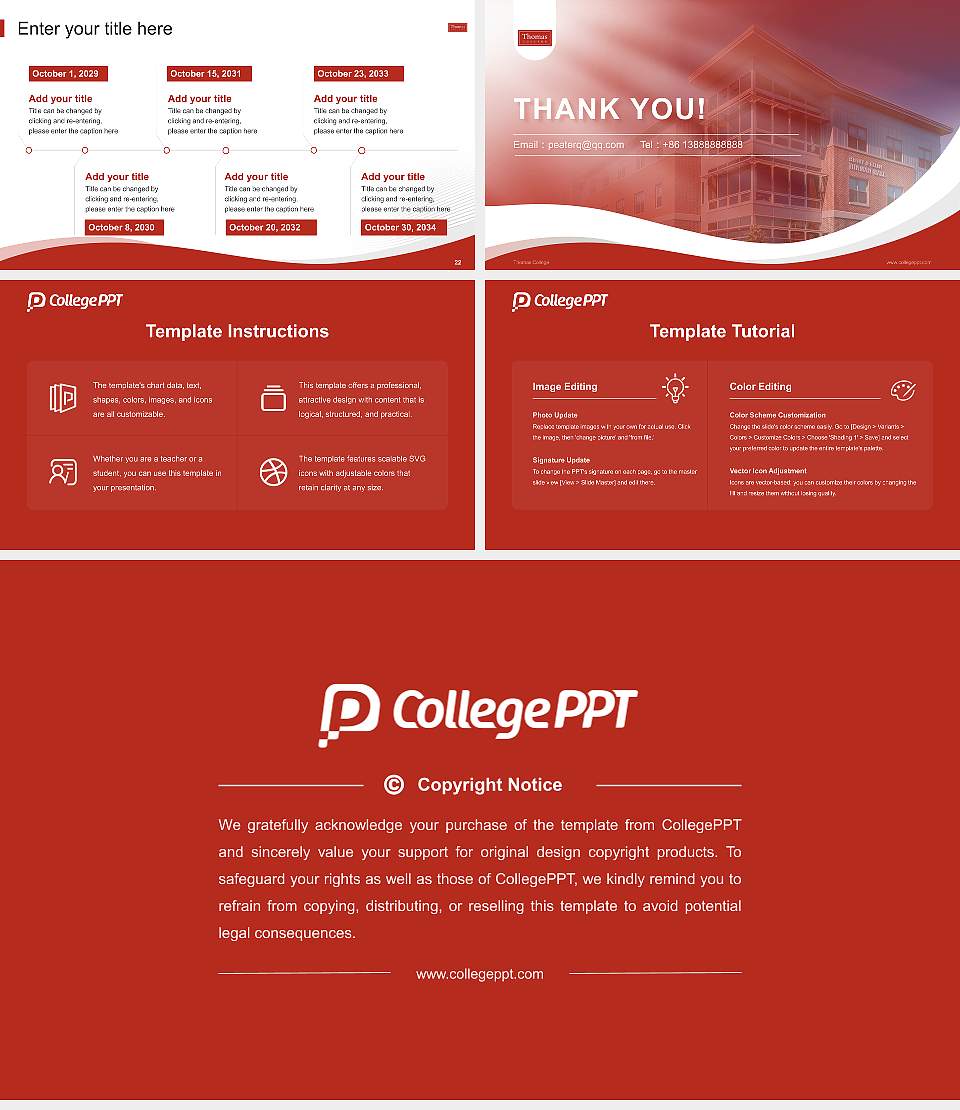 Thomas College Lecture Sharing and Networking Event PPT Template16:9 ratio PPT effect preview image4