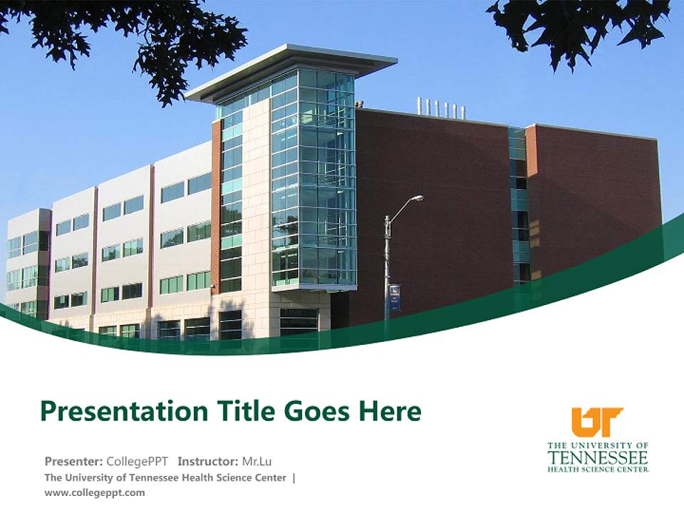The University of Tennessee Health Science Center Course/Courseware Creation PPT Template4:3 ratio PPT effect preview image5