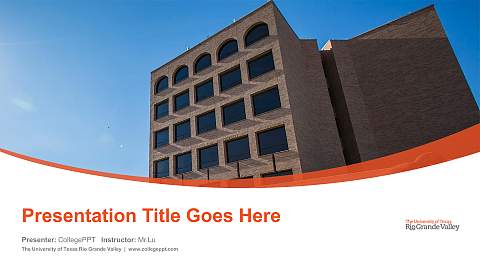 The University of Texas Rio Grande Valley Course/Courseware Creation PPT Template