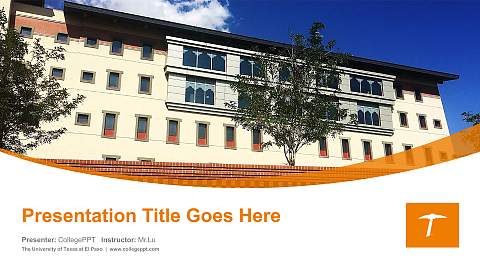 The University of Texas at El Paso Course/Courseware Creation PPT Template