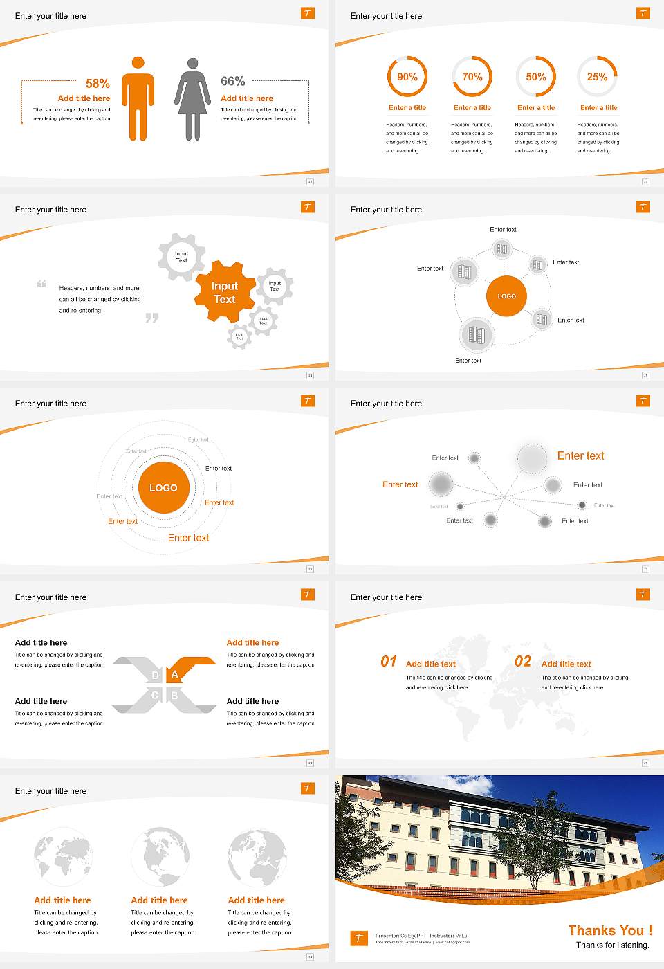 The University of Texas at El Paso Course/Courseware Creation PPT Template16:9 ratio PPT effect preview image4
