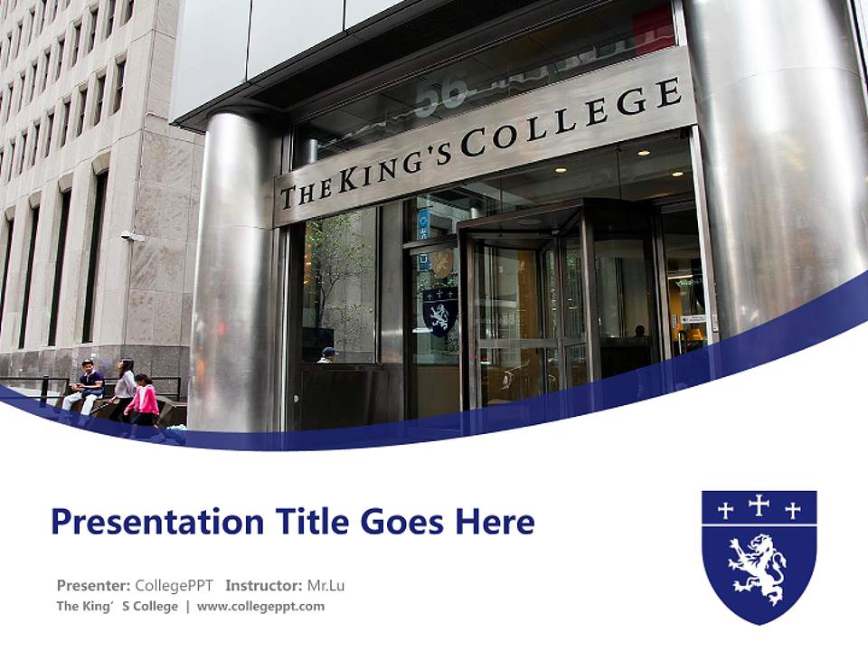 The King’S College Course/Courseware Creation PPT Template4:3 ratio PPT effect preview image5
