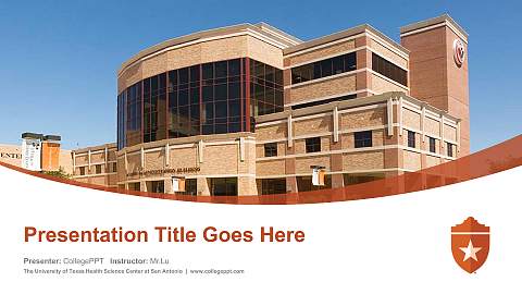 The University of Texas Health Science Center at San Antonio Course/Courseware Creation PPT Template