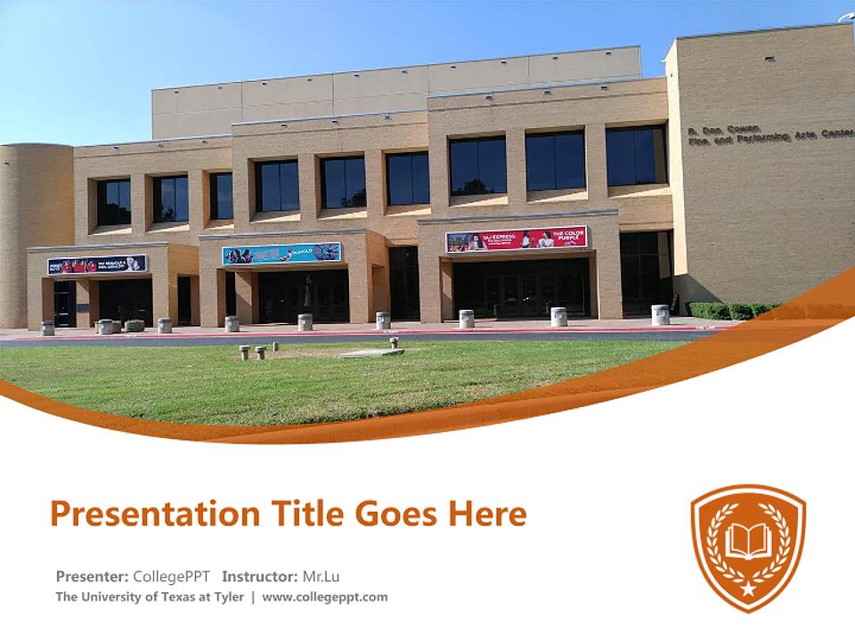 The University of Texas at Tyler Course/Courseware Creation PPT Template4:3 ratio PPT effect preview image5