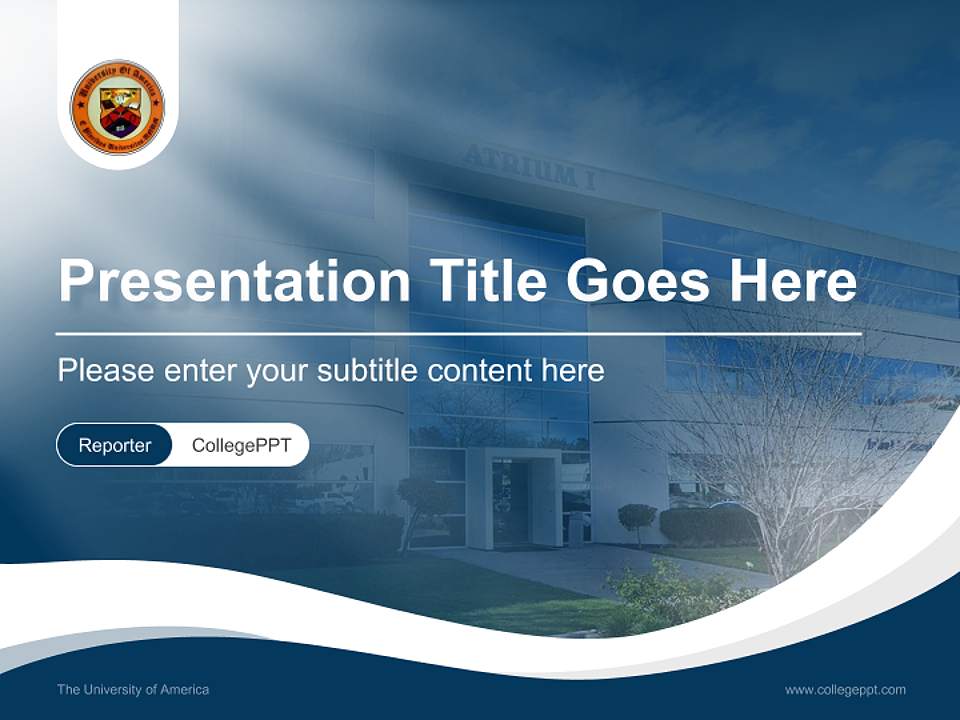 The University of America Lecture Sharing and Networking Event PPT Template4:3 ratio PPT effect preview image4