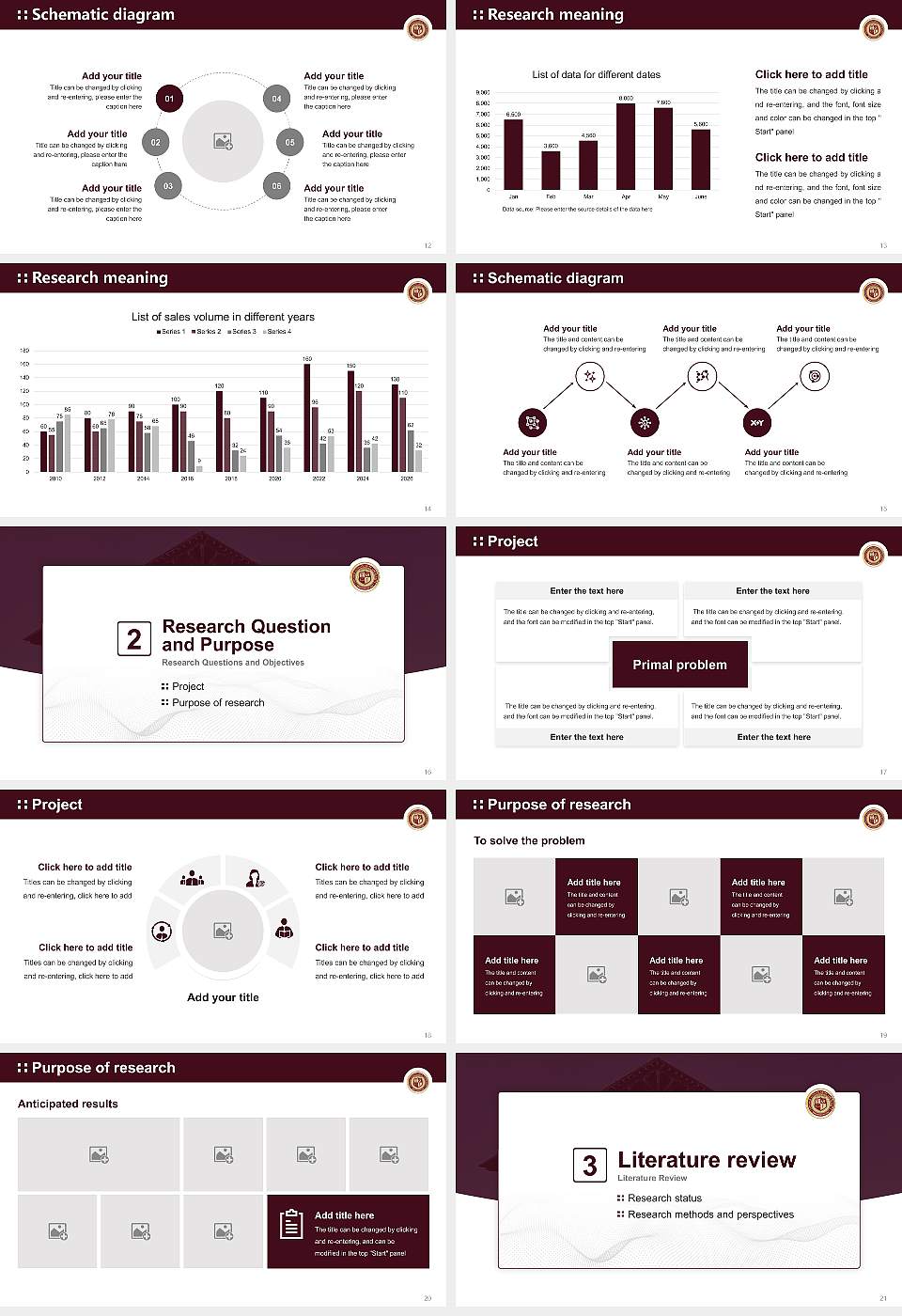 Thomas Edison State University Graduation Thesis Defense PPT Template16:9 ratio PPT effect preview image3