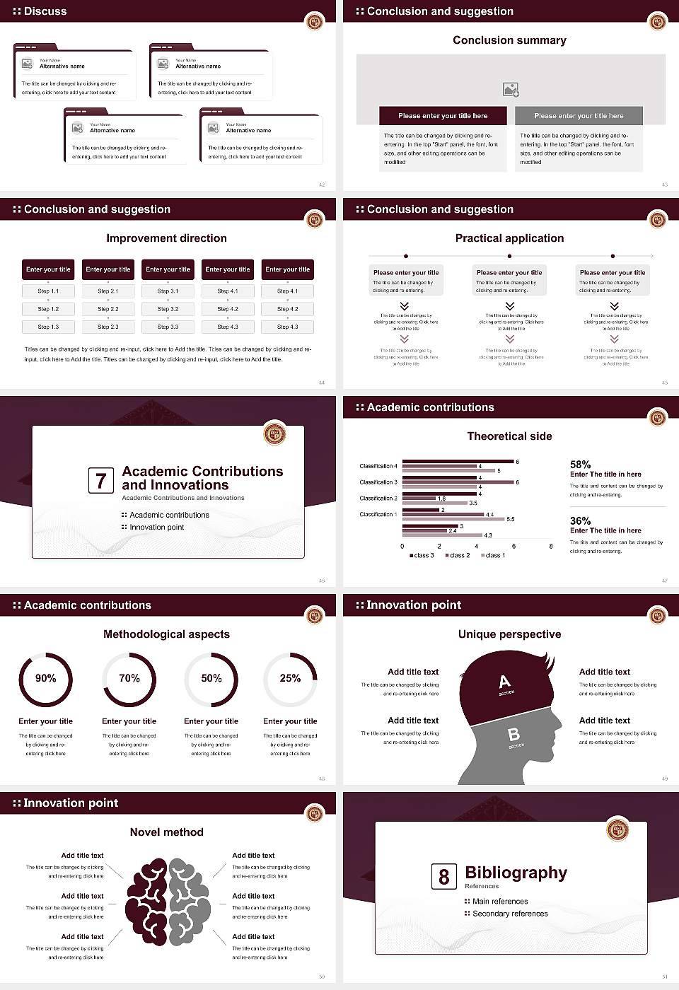 Thomas Edison State University Graduation Thesis Defense PPT Template16:9 ratio PPT effect preview image6