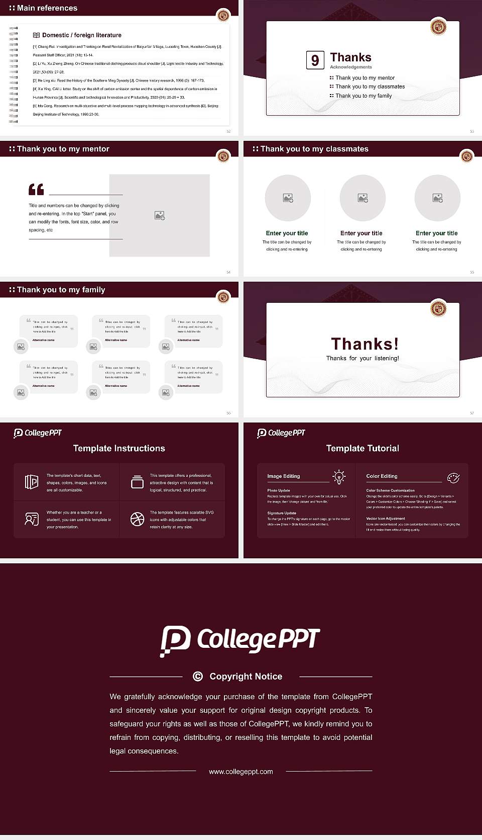 Thomas Edison State University Graduation Thesis Defense PPT Template16:9 ratio PPT effect preview image7