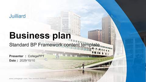 The Juilliard School Competition/Entrepreneurship Contest PPT Template