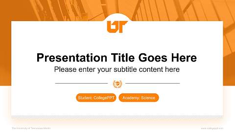 The University of Tennessee-Martin National Scholarship Defense PPT Template