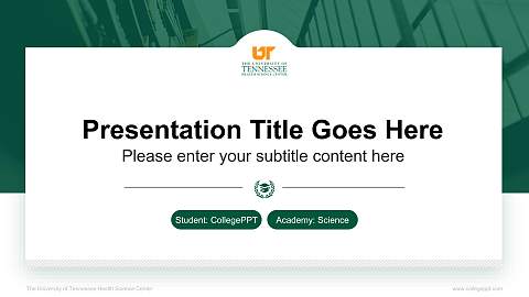 The University of Tennessee Health Science Center National Scholarship Defense PPT Template