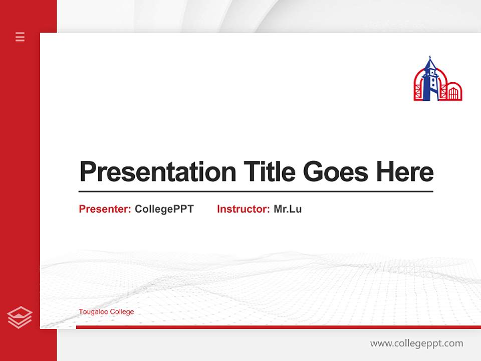 Tougaloo College Thesis Proposal/Graduation Defense PPT Template4:3 ratio PPT effect preview image5