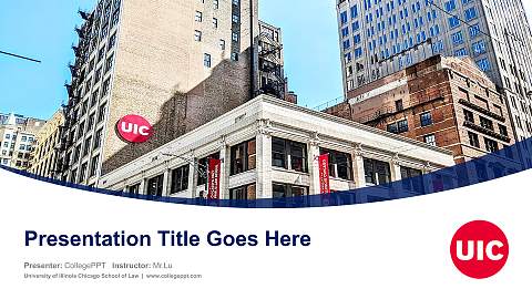 University of Illinois Chicago School of Law Course/Courseware Creation PPT Template
