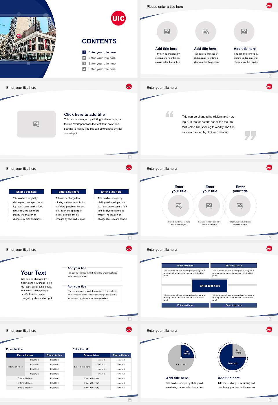 University of Illinois Chicago School of Law Course/Courseware Creation PPT Template16:9 ratio PPT effect preview image2
