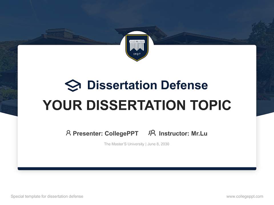 The Master’S University Graduation Thesis Defense PPT Template4:3 ratio PPT effect preview image7