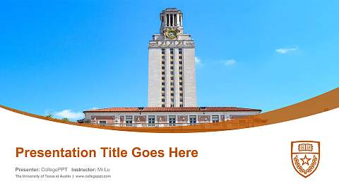 The University of Texas at Austin Course/Courseware Creation PPT Template
