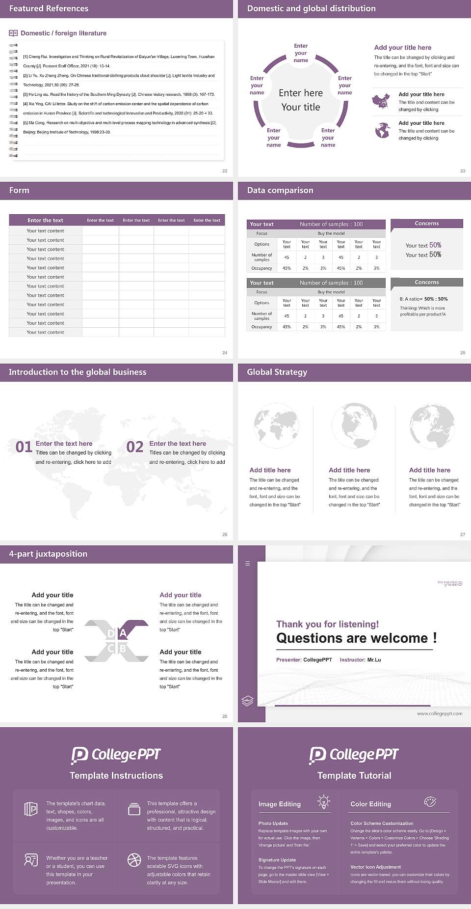 The College of Idaho Thesis Proposal/Graduation Defense PPT Template4:3 ratio PPT effect preview image4