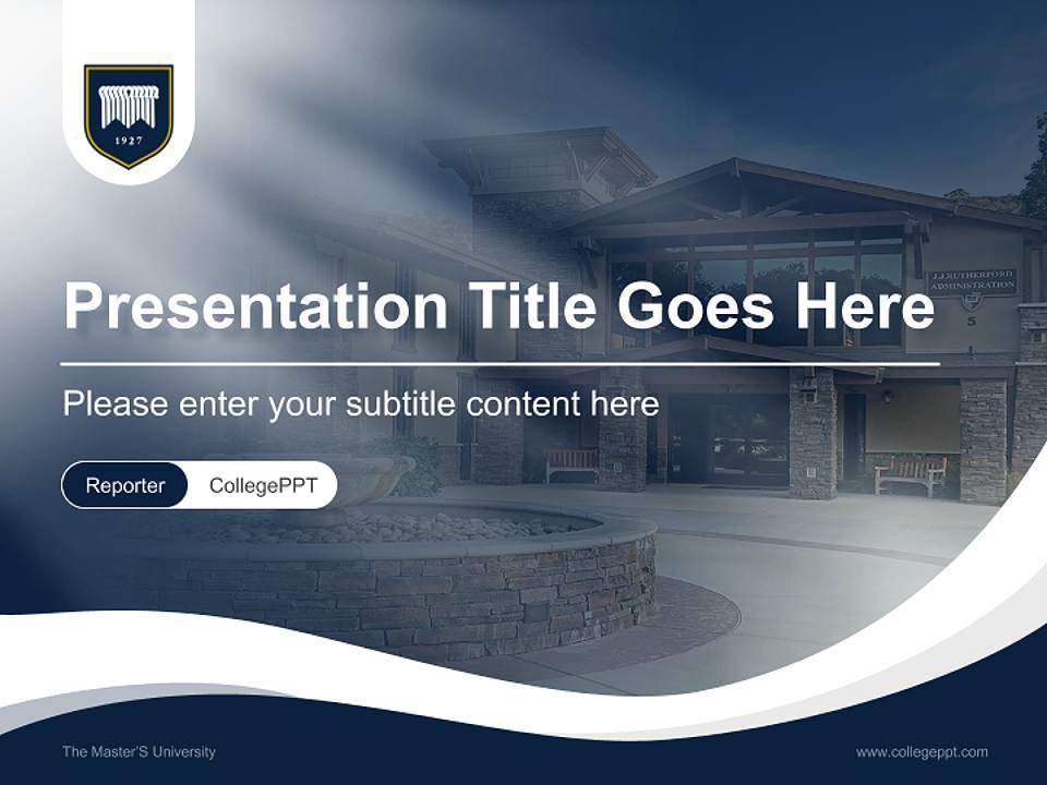 The Master’S University Lecture Sharing and Networking Event PPT Template4:3 ratio PPT effect preview image4