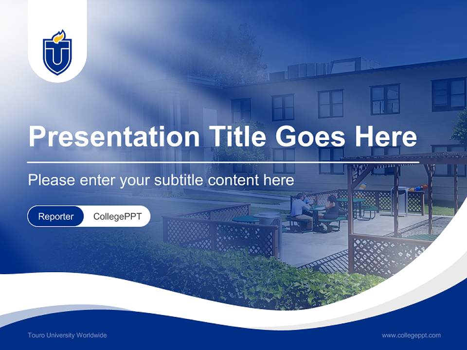 Touro University Worldwide Lecture Sharing and Networking Event PPT Template4:3 ratio PPT effect preview image4