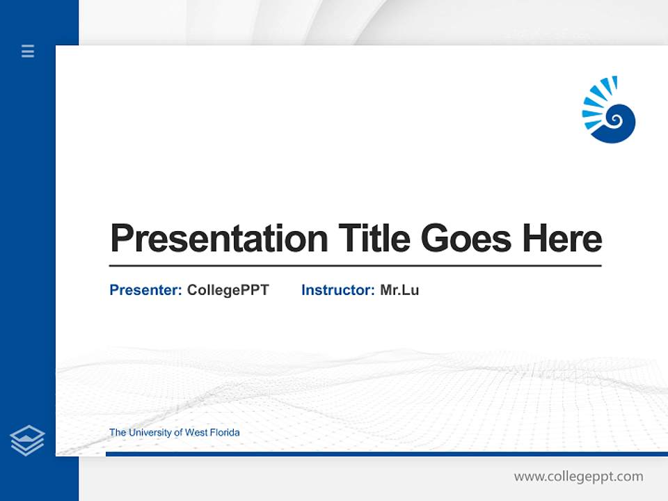 The University of West Florida Thesis Proposal/Graduation Defense PPT Template4:3 ratio PPT effect preview image5