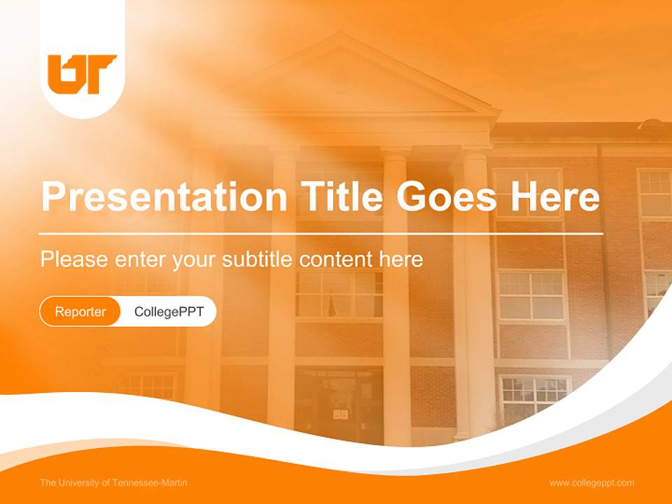 The University of Tennessee-Martin Lecture Sharing and Networking Event PPT Template4:3 ratio PPT effect preview image4