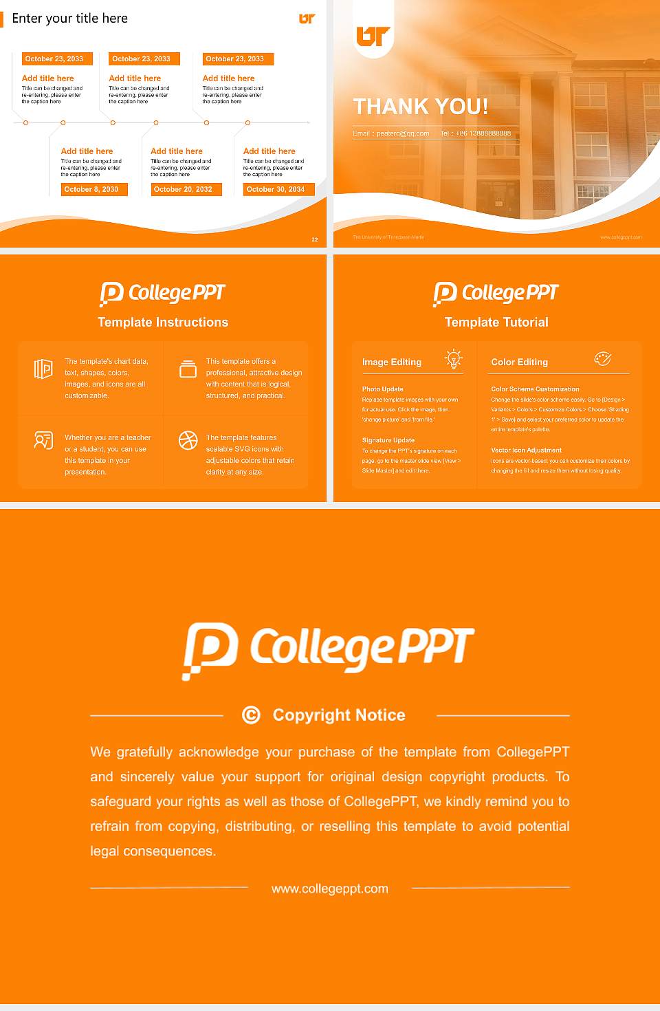 The University of Tennessee-Martin Lecture Sharing and Networking Event PPT Template4:3 ratio PPT effect preview image4
