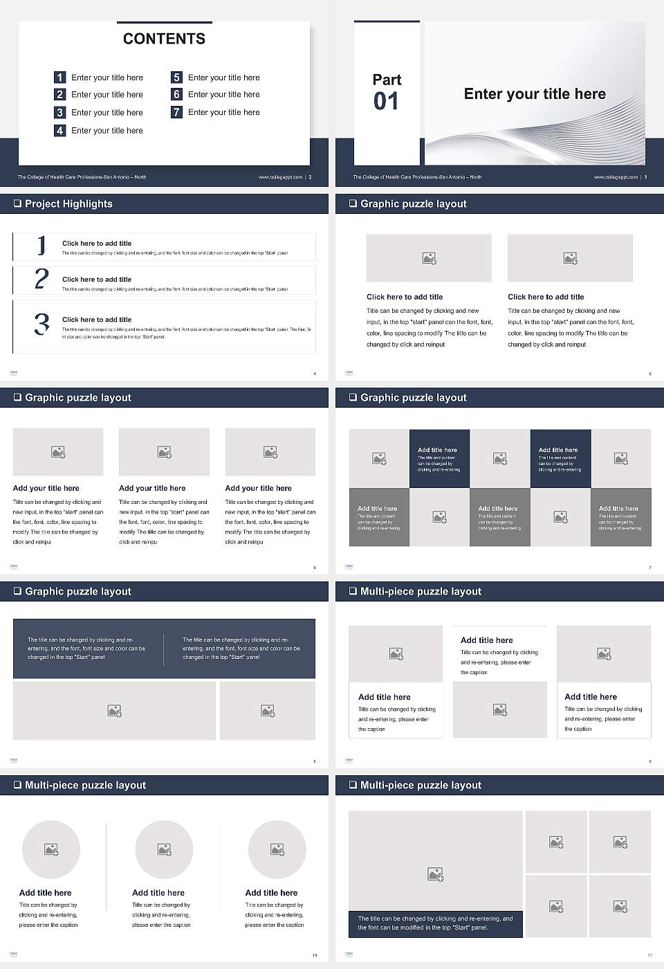 The College of Health Care Professions-San Antonio – North General Purpose PPT Template16:9 ratio PPT effect preview image2