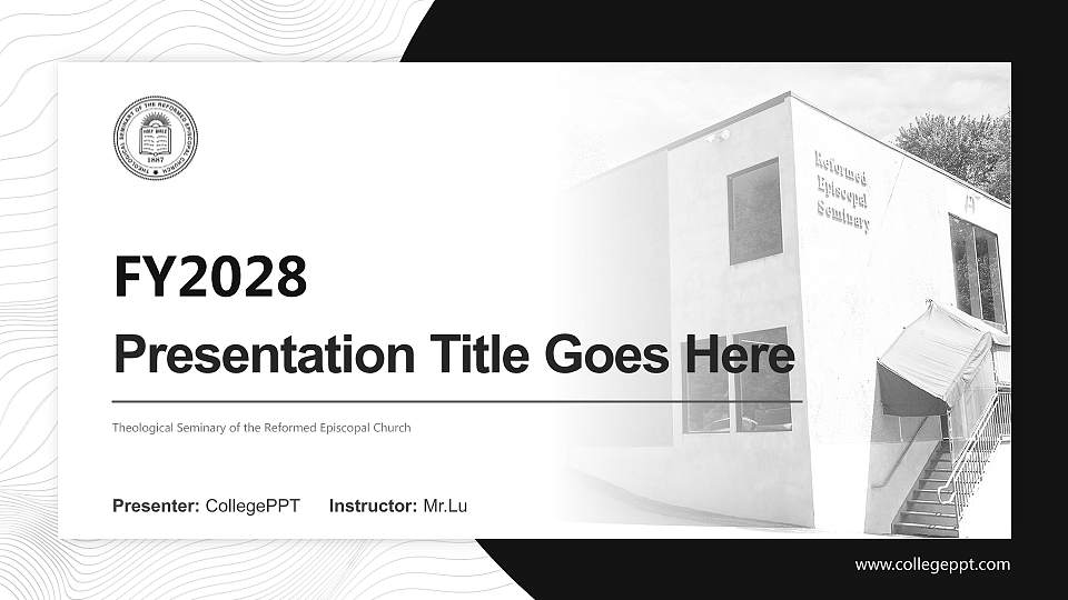 Theological Seminary of the Reformed Episcopal Church Academic Presentation/Research Findings Report PPT Template16:9 ratio PPT effect preview image