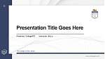 The College of New Jersey Thesis Proposal/Graduation Defense PPT Template