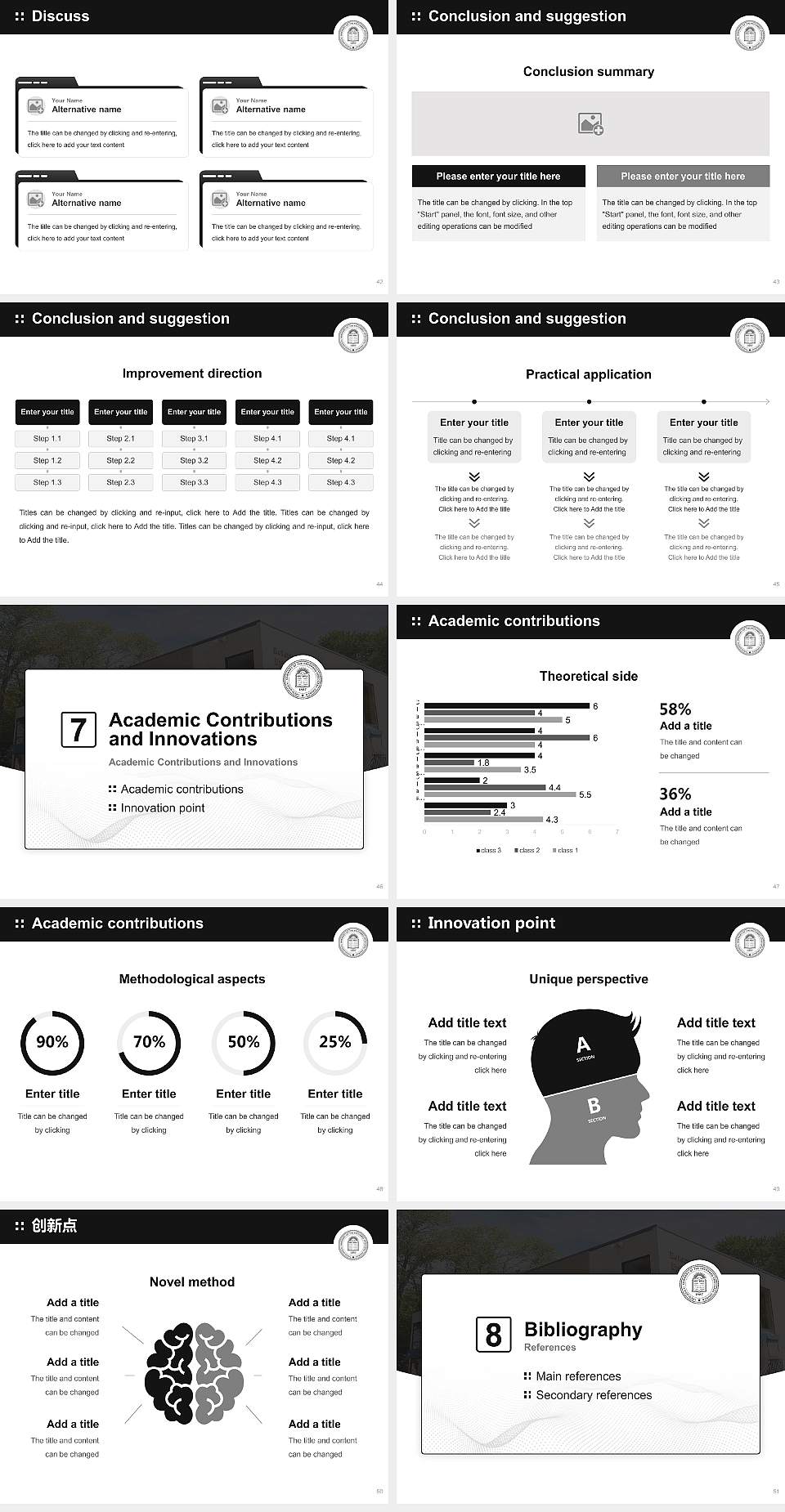 Theological Seminary of the Reformed Episcopal Church Graduation Thesis Defense PPT Template4:3 ratio PPT effect preview image6